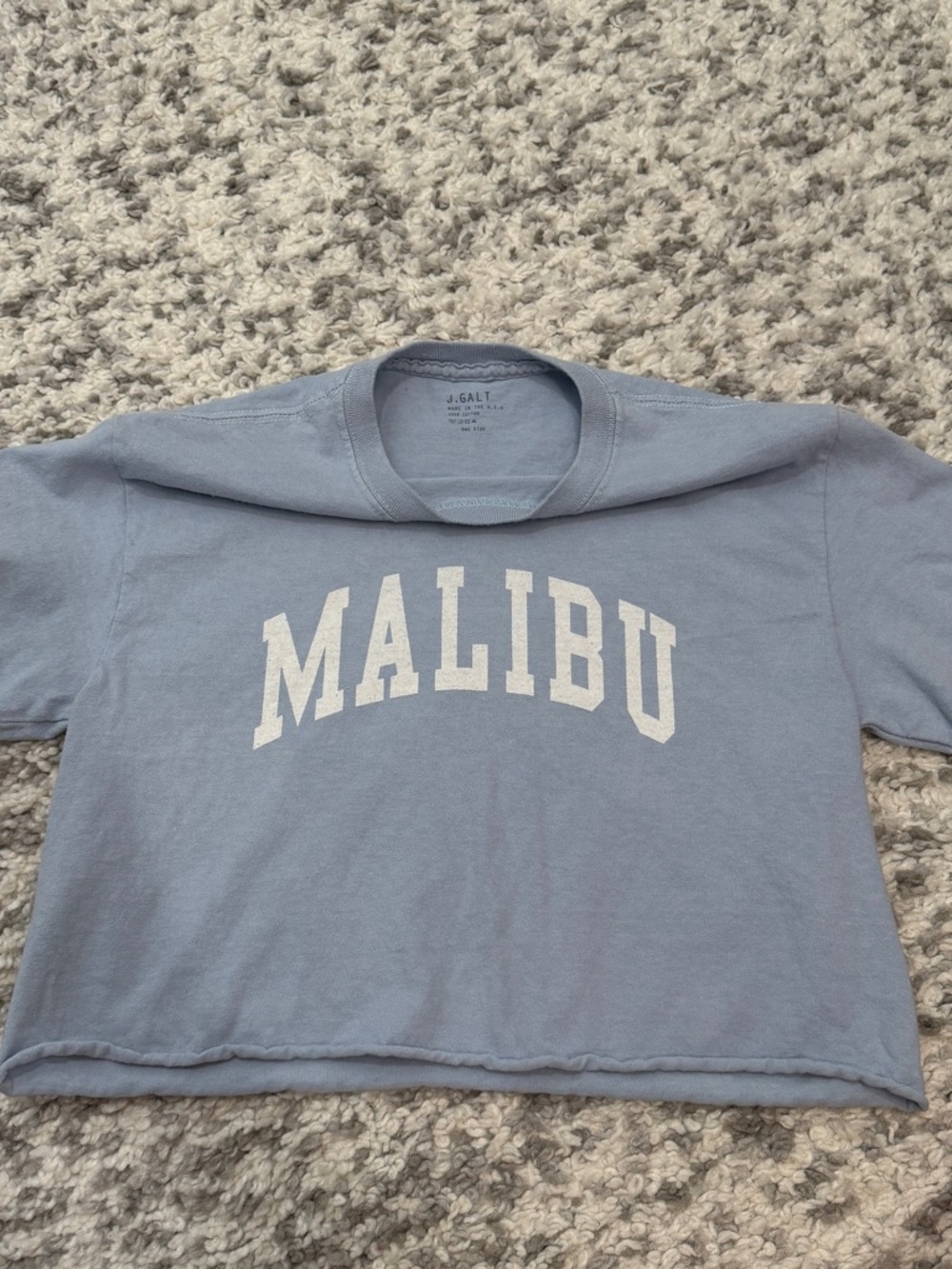 malibu cropped jon galt t shirt